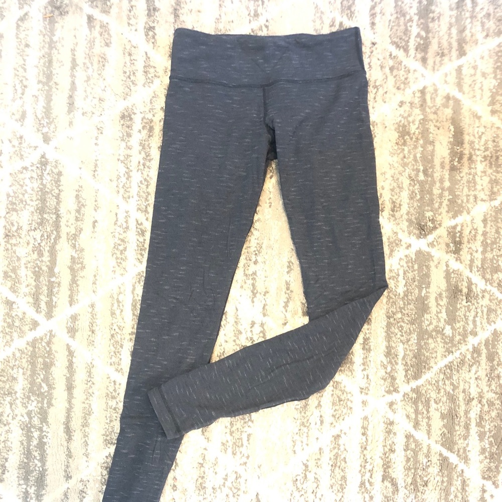 Lululemon leggings, black charcoal gray